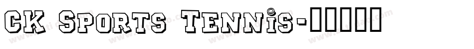 CK Sports Tennis字体转换